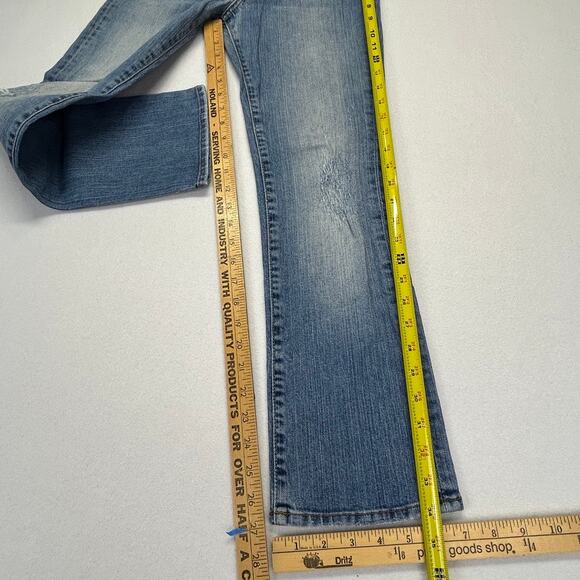 Lucky Brand Jeans Women 2/26 (fits 28x26) Sweet Dream Cuffed Crop Button Fly USA - Picture 8 of 15